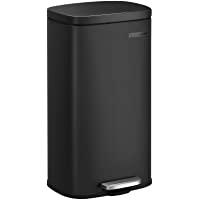 SONGMICS Basurero de Cocina de 30L- Basurero de Reciclaje con Pedales- Cubo Interior de Plástico- Tapa con Bisagras…